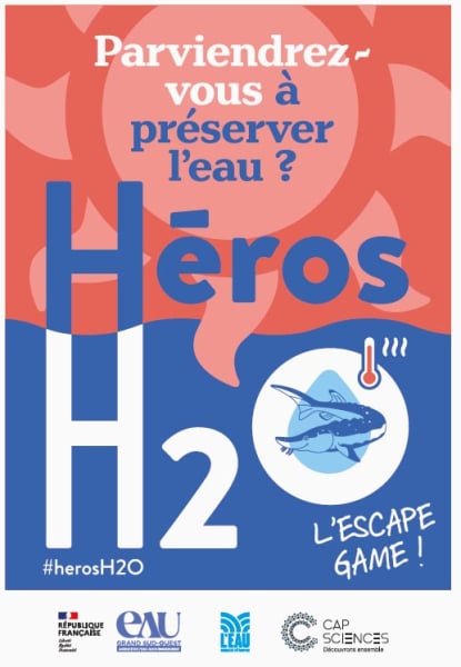 Eau Bordeaux Metropole Affiche escape game